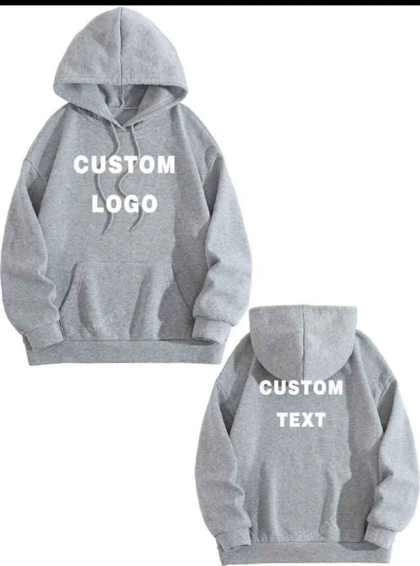 Customizable Slogan Hoodie